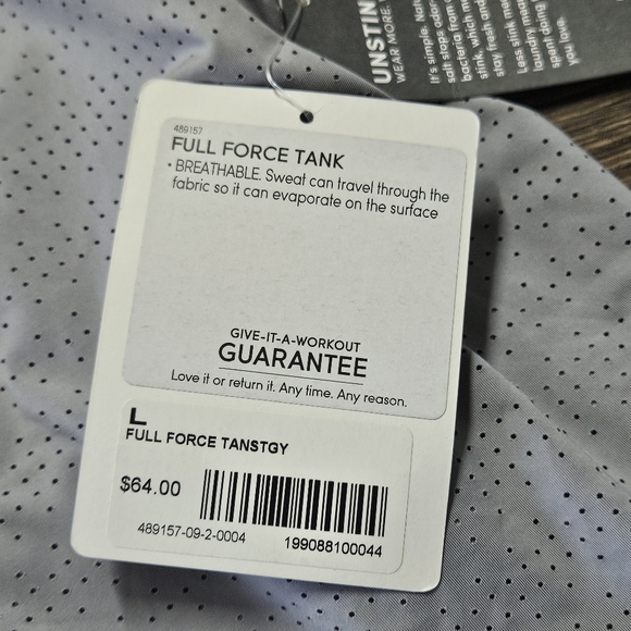 Athleta NWT Full Force Tank in Slate Grey Large - Picture 12 of 15